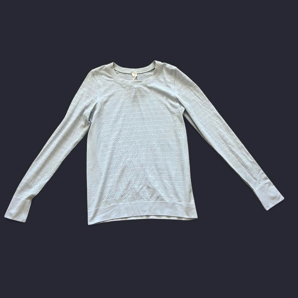 Lululemon Lilac Perforated Long Sleeve
